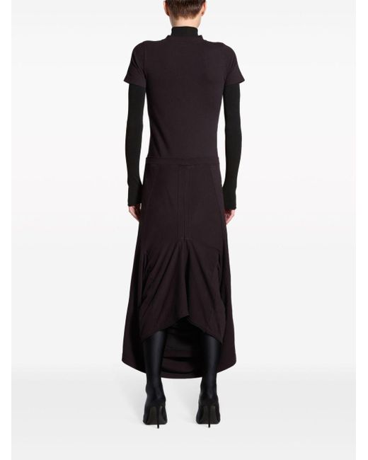 Balenciaga Black Patched T-shirt Dress
