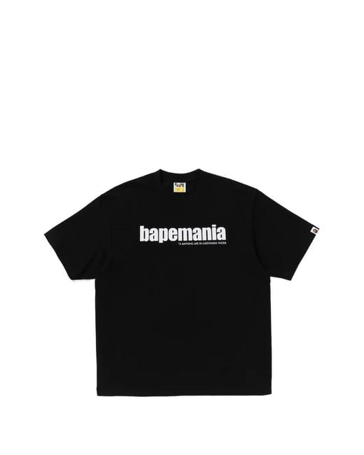 A Bathing Ape Black Logo-Print T-Shirt for men
