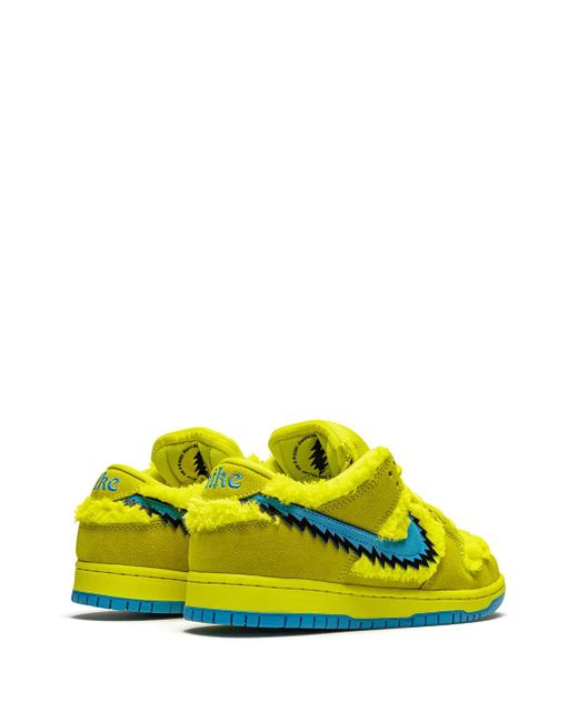 Nike Yellow Sb Dunk Low "Grateful Dead