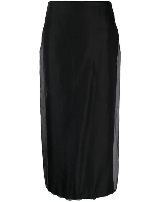 Blanca Vita Black Galtonia Pencil Midi Skirt