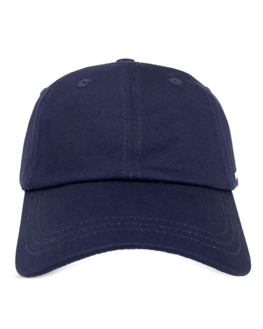 Samsøe & Samsøe Blue Logo-embroidered Denim Hat for men