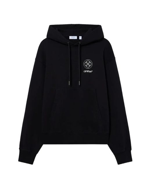 Off-White c/o Virgil Abloh Black Half Arrow Skate Hoodie for men