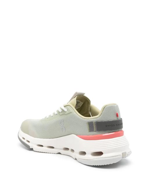 On Shoes White Cloudnova Lace-Up Sneakers