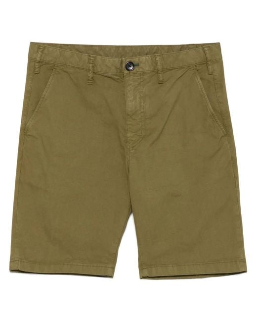 Paul Smith Green Zebra-Embroidered Shorts for men