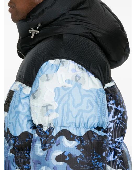 Off-White c/o Virgil Abloh Blue Camo Down Jacket for men