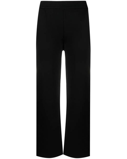 Max Mara Black 'Max Mara Tapered Cotton-Jersey Trousers