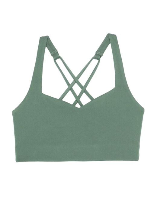 GIRLFRIEND COLLECTIVE Green Riley Sweetheart Sports Bra