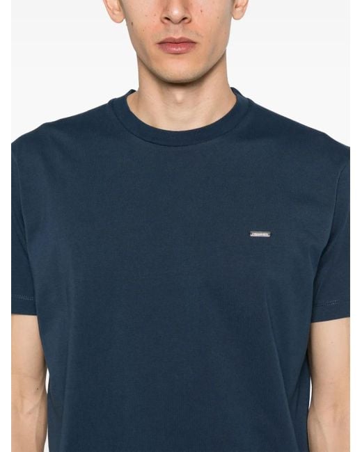 DSquared² Blue Cotton T-Shirt for men