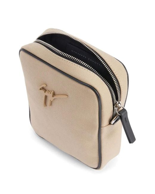 Giuseppe Zanotti Natural Small Thoby Logo-Plaque Bag for men