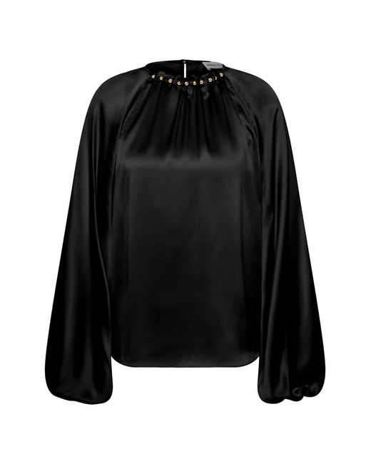 Rebecca Vallance Black Studded Lavinia Blouse