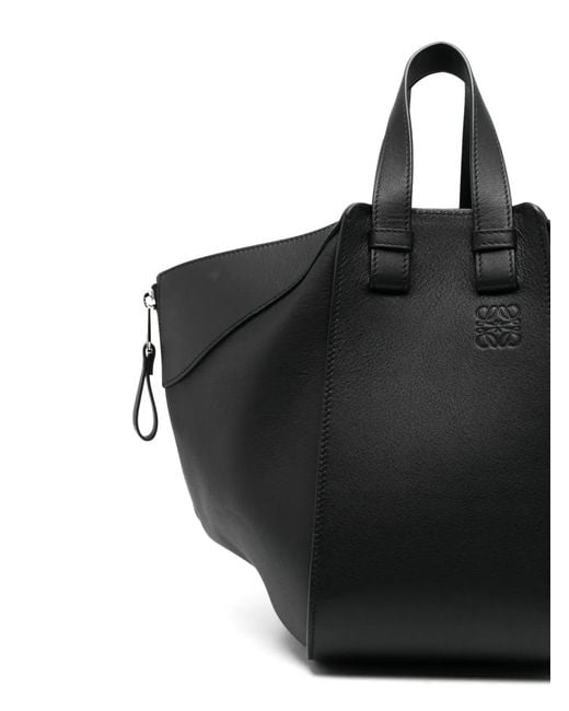 Borsa Tote Hammock Piccola di Loewe in Black