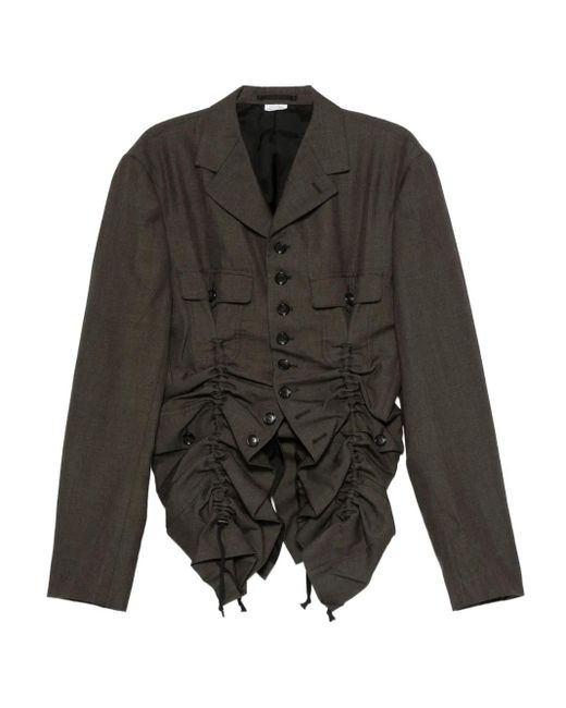 Comme des Garçons Geraffte Gabardine-Jacke in Black für Herren