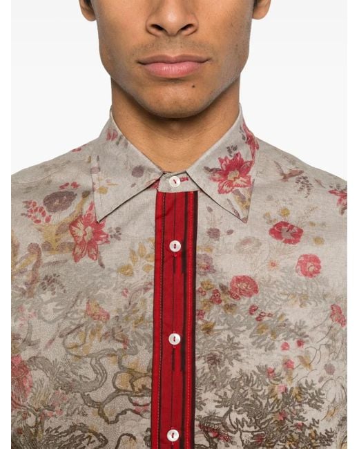 Camicia Dantes di Pierre Louis Mascia in Red da Uomo
