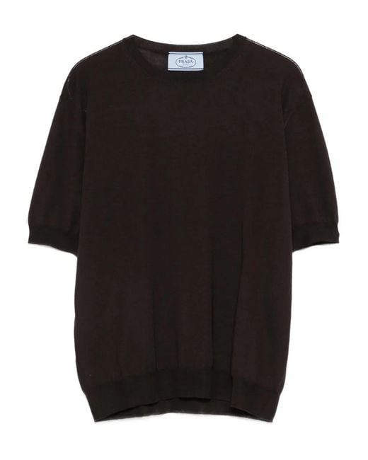 Prada Black Short-Sleeve T-Shirt