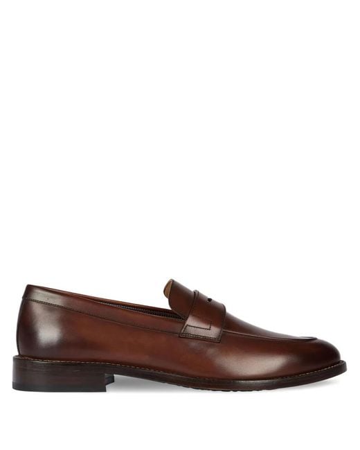 Paul Smith Brown Leather Loafers for men