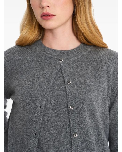 Pringle of Scotland Gray Crew-Neck Cashmere Sweater