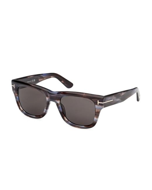 Tom Ford Gray Square-Frame Sunglasses for men