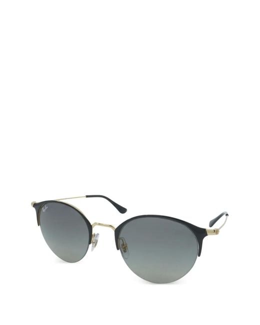 Ray-Ban Metallic Round-Frame Sunglasses