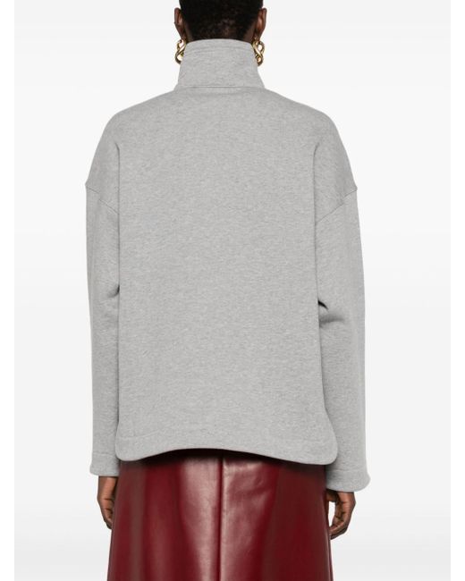 Gucci Gray Interlocking G Cotton Jersey Sweatshirt