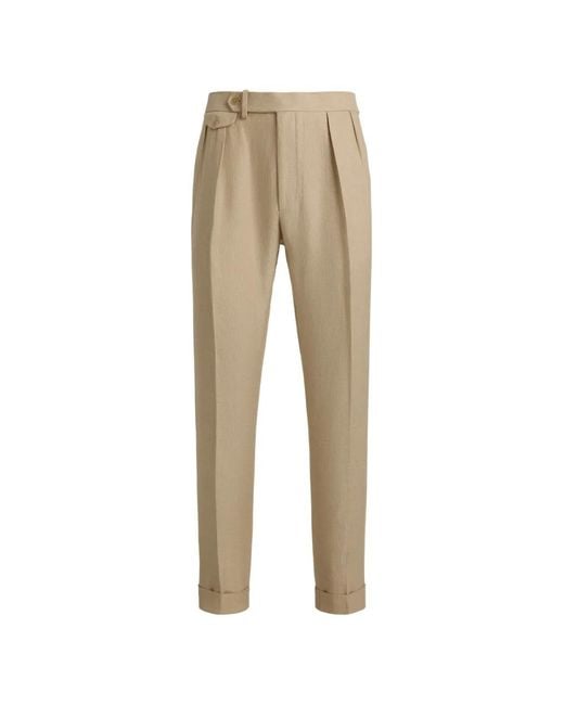 Ralph Lauren Natural Gregory Twill Trousers for men