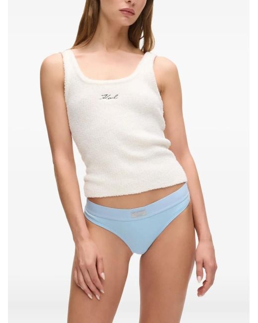 Karl Lagerfeld Blue Days Of The Week Thong – 7-Pack