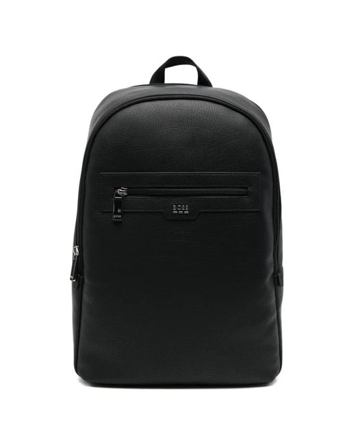 Boss Black Zip Backpack for men