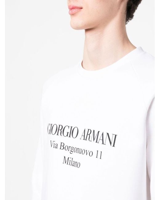 Giorgio Armani Sweater Met in het Wit heren | Lyst NL