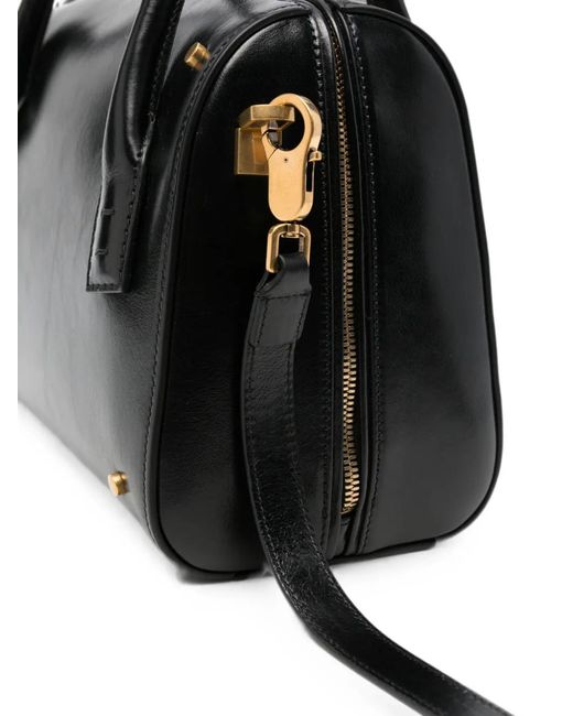 Versace Black Medium Boston Medusa Tote Bag