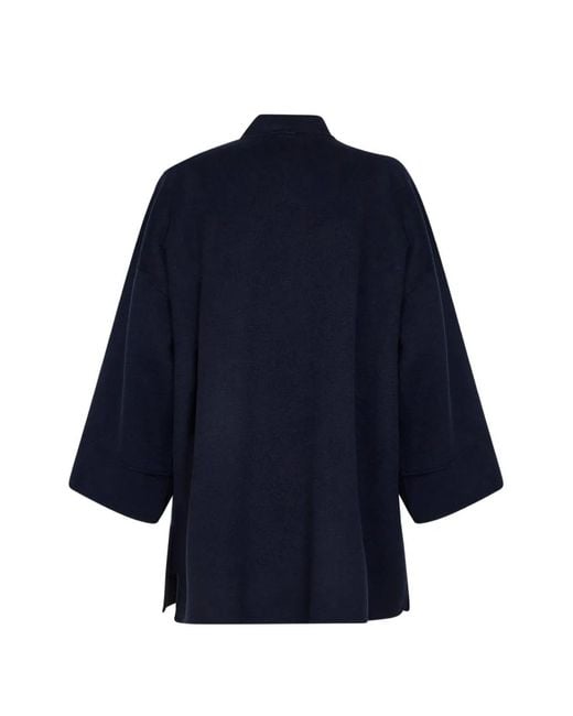 Weekend by Maxmara Blue Patch-Pocket Coat