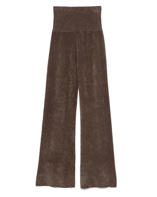 AYA MUSE Brown Knitted Trousers