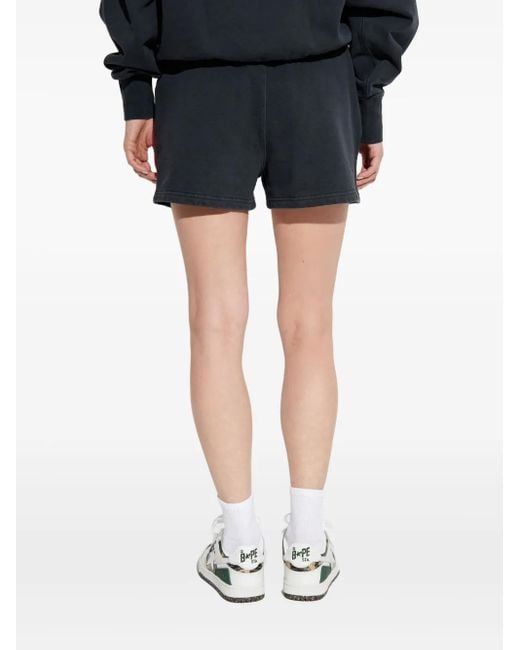 A Bathing Ape Blue Ape Head One Point Track Shorts
