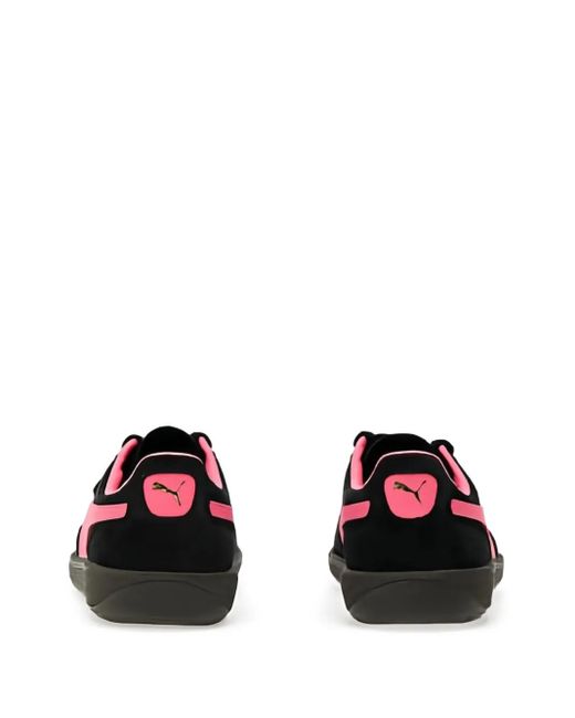 PUMA Black Palermo Suede Sneakers for men