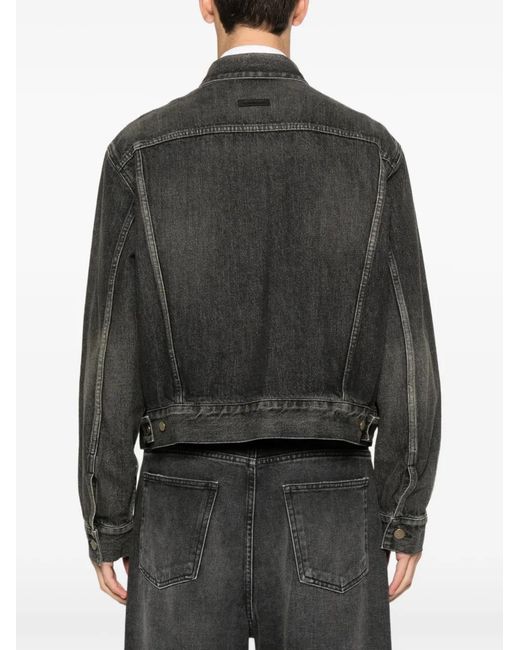 Fear Of God Black Trucker Denim Jacket for men