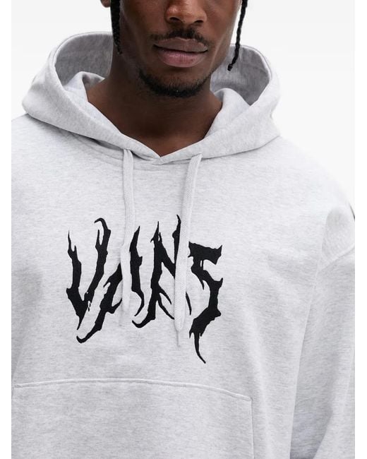Vans Gray They Are Just Shoes Loose Pullover Hoodie for men