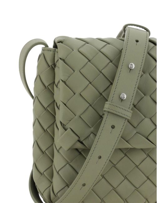 Bottega Veneta Green Mini Vertical Cobble Crossbody Bag for men