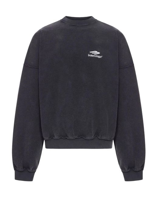 Balenciaga Blue Faded Sweatshirt for men