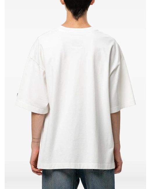 Maison Mihara Yasuhiro White Cat-Printed T-Shirt for men