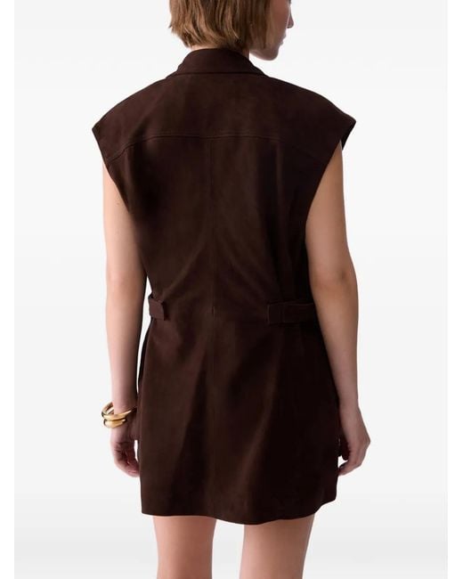Liu Jo Brown Suede Vest