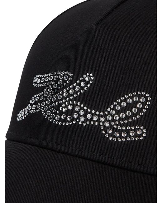 Karl Lagerfeld Black K/Signature Baseball Cap