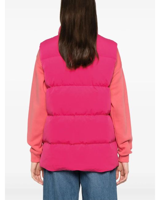 Maison Kitsuné Pink Puffer Gilet