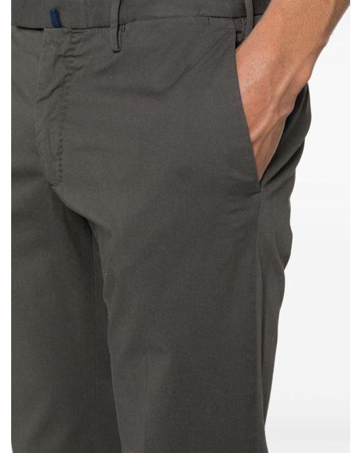 Pantalon slim en coton stretch Incotex pour homme en coloris Gray