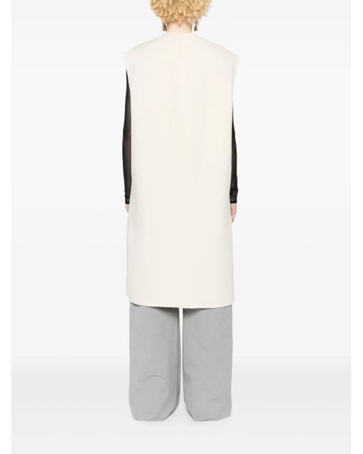 Abrigo con logo bordado Marni de color Natural