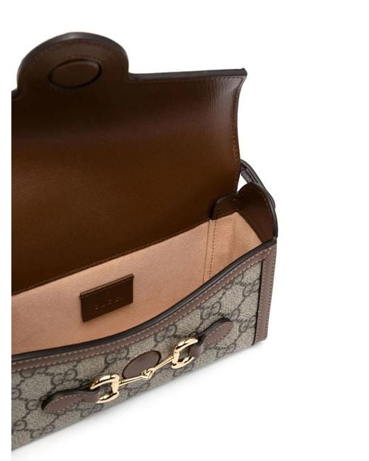 Gucci Gray Mini Horsebit 1955 Shoulder Bag