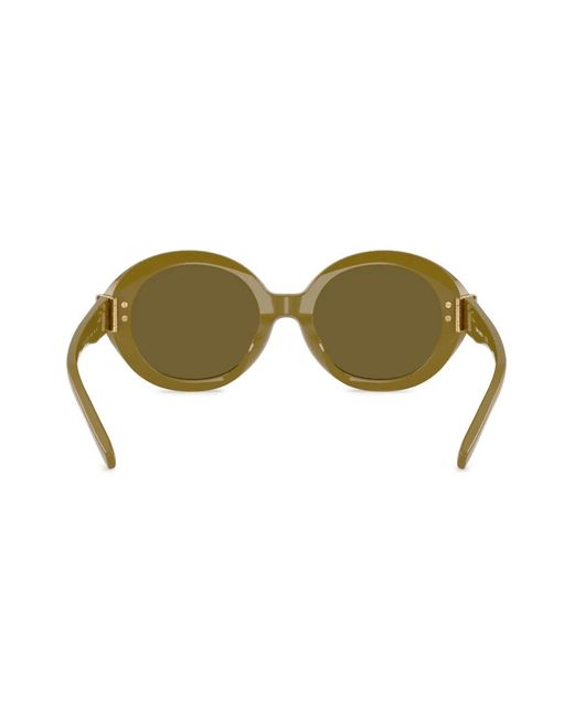 Tory Burch Green Round-Frame Sunglasses