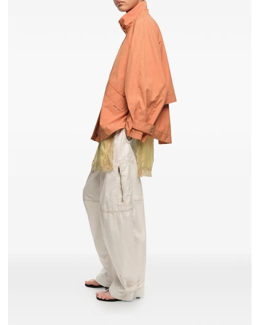 Bimba Y Lola Orange A-Line-Shape Jacket