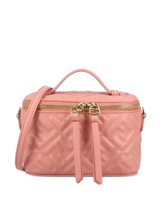 Fendi モノグラム キルティング ショルダーバッグ Pink