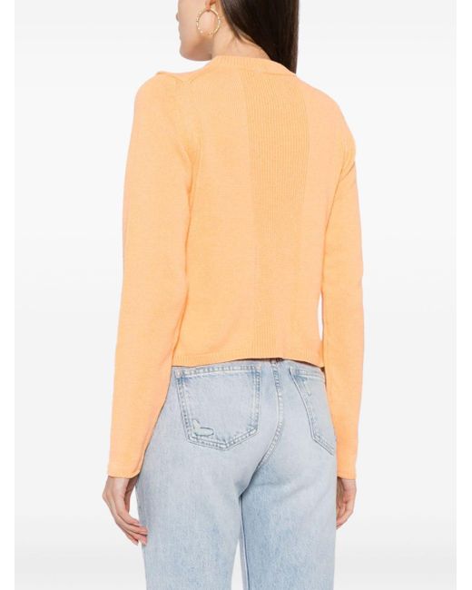 Maglione con dettaglio a coste di Calvin Klein in Orange