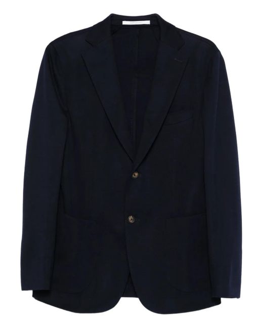 Eleventy Blue Two-Button Patch-Pocket Blazer for men
