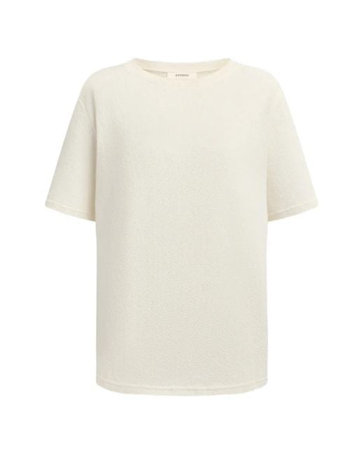 12 STOREEZ White Textured-Finish T-Shirt