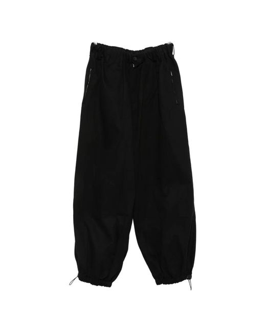Entire studios Black Elasticated-Cuff Trousers